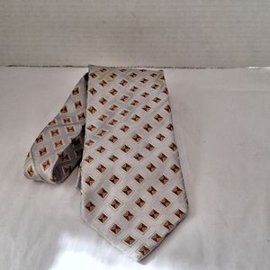 Ermenegildo Zenga Silver Silk Tie